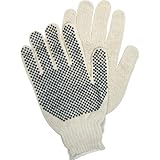 MCR安全PVCドットニット/ポリエステル手袋 – ホワイト – ポリ塩化ビニル[ PVC ]、ポリエステル、綿- - - - - - -