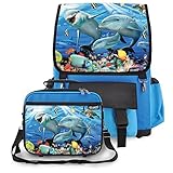 Kidaroo High Quality School Backpack & Lunchbox for Boys, Girls, Kids With Sunshine on the Reef Inte