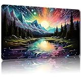 Malqiqi プレイマット MTG用 無料収納バッグ付き ゲームマット 24 x 14インチ カード用TCG ボードゲームマット マウスパッド デスクマット (レギュラー、マジックマット10)