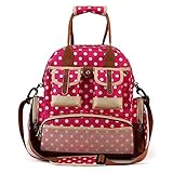YuHan Baby Diaper Backpack Travel Mummy Bag Waterproof Diaper Shoulder Bag Handbag Rose by YuHan