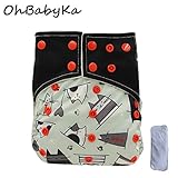 Ohbabyka3点セット 布おむつカバー おむつライナー サイズ調整可 キッズ ベビー 赤ちゃん 新生児 トイレ 布おむつカバー 布オムツカバー 70cm 80cm 90cm 子供 保育園 入園準備