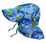 iplay 帽子 UVカット日よけ UPF50+ 紫外線防止　 フラップ ベビー用 シンプル 【選べる12カラー】 (2-4歳, タートル)