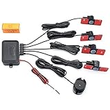 GreenYi Car Parking Sensor Auto Reverse Backup Radar Assistance System with Buzzing Alert + 4 x 16mm