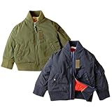 (ネイビー/95cm)ベビー服 男の子 アウター フルジップ MA-1 ジャケット Donkey Jossy ドンキージョッシー 中綿 ツイル 無地 男児 ベビー
