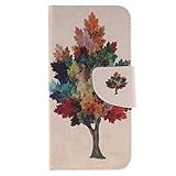 iPhone 8 手帳型 ケース カバー Zeebox [生涯補償付き] 高品質 落下防止 保護カバー カード収納 スタンド機能 マグネット式 Apple iPhone8 対応 (ホワイト #13)