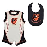 チーム陸上競技/McArthurメジャーリーグ野球ファンショップAuthentic MLBベビーボディスーツワンジーロンパースとよだれかけバンドルセット 18 Months