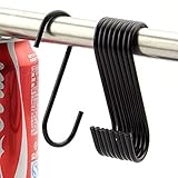 RuiLing 20-pack帯電防止コーティングソリッドスチール吊りフック丈夫なS – S型フック服のフック、台所用品、ポット、食器、植物、タオル、ガーデニングツール、