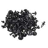 100pcs車のブラックホール19.3ミリメートルバンパー、フェンダープラスチックリベットねじファスナー