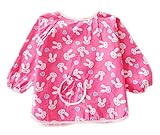 2 PCSコットン防水スリーブビブベビーフィードビブArt Smock-Rabbit