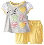 Absorba新生児女の子ガールズHearts Short Set