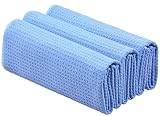 (41cm X 60cm, Light Blue) - Sinland 320gsm Thick Waffle Weave Towel Microfiber Kitchen Towels Dish D