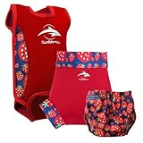 Konfidence Babywarma and Swim Nappies Set Strawberry Large - 9 to 12 Months by Konfidence