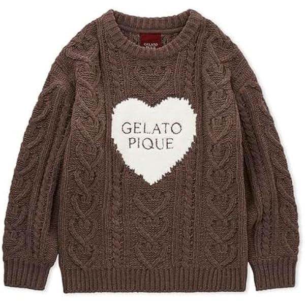 【gelato pique】 ハートアランカーディガン gelato pique（ジェラートピケ）の「スフレハートアラン