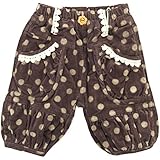 SCHNEE(スネー) ストレッチミジンコール点水玉Ptハーフパンツ 120cm /ブラウン NO.F-641475