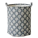 Pauwer Large Nursery Hamper Storage Basket 17.3x13.7 Fabric kids Laundry Hamper Folding with Waterpr