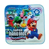 丸眞 ハンカチ 任天堂 スーパーマリオブラザーズ ワンダー ワンダービジュアル キャラクター 抗菌 防臭 綿100％ 4485016200