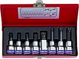 KT Pro Tools 4128PR 1/2" Drive 12-Point 8-Piece Spline Bit Socket Set [並行輸入品]