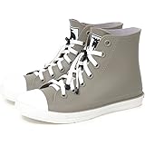 Amazon アキリコ モズ Moz レインシューズ 一体成型 スニーカー ハイカット レースアップ レディース レインシューズ