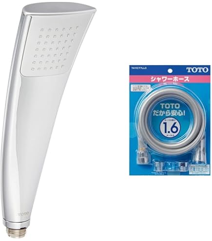 クロムメッキ シャワーヘッド ホース付き TOTO Amazon | TOTO エアインシャワーヘッド(メッキ角型) THC7C & シャワー