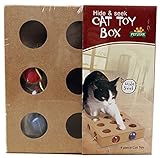1stモール [ 猫 用 おもちゃ ] ころころ ボール ボックス 木 製 ねこ じゃらし 器 運動 不足 ストレス 解消 ST-CATTOYB
