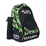 Boombah Tyro 野球/ソフトボールバットが収納できるバックパック - 20 x 15 x 10インチ - 迷彩柄シリーズ - 20種類の色 - 2-3/4インチまでのバットを2本まで収納 ブ
