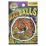 MAD BALLS[ステッカー]ダイカット防水ステッカー/FLEA BAG CAT アメリカ発 サブカル 雑貨 グッズ 通販