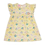 【本体綿100％】2017年 夏物 アンパンマンガール 天竺 ショートスリーブ 総柄ワンピース Anpanman Girl イエロー◇80cm