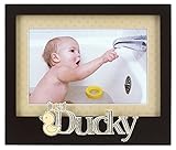 Malden Baby Memories Black Wood Picture Frame, Just Ducky, 4 by 6-Inch [並行輸入品]