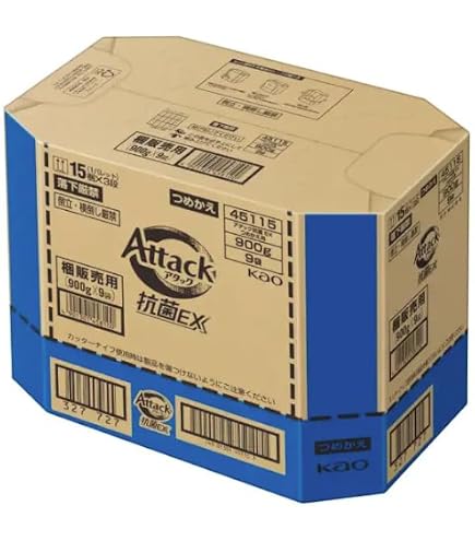 Amazon | 【大容量4個セット】アタック 抗菌EX メガジャンボ 詰替え