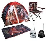 Disney Star Wars Indoor/Outdoor Discovery Tent, Sleeping Bag, Chair with Carry Bag and Kylo Ren/Stor