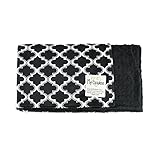 マイBlankeeモロッコミニタイルMinkyブラックMinkyドットブラックベビー毛布/ワット、29 "×35"