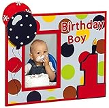 Birthday Boy Wooden 4X6 Photo Frame Dots by Evergreen Enterprises [並行輸入品]