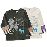 【アウトレット】 La Chiave ロングスリーブTシャツ(80～130cm) キムラタンの子供服 ライトベージュ 80 ( 53317x53517-143 )
