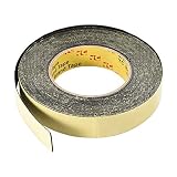 uxcell スポンジテープ 長さ10 M 幅25mm 厚さ1mm EVA片面シーリングフォームテープ ブラック