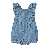 ラルフローレン デニム風 ノースリーブ ショートオール カバーオール (サイズ：9m、カラー：ネイビー） Polo Ralph Lauren [並行輸入品]