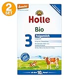 スイス ホレ オーガニック 乳幼児用粉ミルク ステップ３ (１０ヶ月-１２ヶ月) 600g, ２箱セット [工場直送品]
