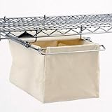 ルミナス ポール径25mm用パーツ 収納性アップパーツ キャンパスバスケット 幅・奥行46cm棚用 幅37×奥行46×高さ20cm ADD-CB40H