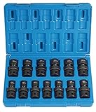 Grey Pneumatic (1313UM) 1/2" Drive 13-Piece Standard Length Metric Universal Socket Set [並行輸入品]