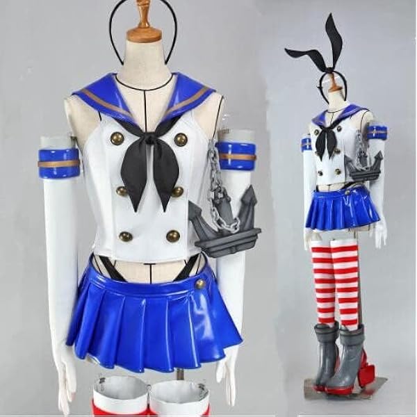 Amazon.co.jp: 実物撮影 豪華修正版 島風 コスプレ衣装 艦隊これくしょ