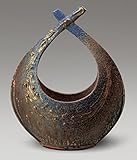 金彩結び花器　信楽焼　陶器　花器　花入　花瓶