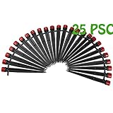 25/50 個 360度調整可能な水流潅漑用ドリッパースプリンクラースタイラス用4mm / 7mmホース付きステークエミッタドリップシステムのウォータードリップ (25)