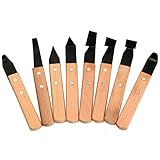 Asentech 彫塑へら かきべらセット 粘土細工 陶芸 工芸道具 8本セット