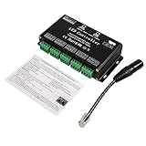 Yosoo DC5V-24V 12チャンネルコントローラ チャネルコントローラ 調光器 DMX LEDストリップモジュール LEDコントローラー RGB DMX デコーダー＆ドライバー ポータブル 黒