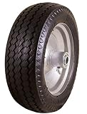 Marathon 4.10/3.50-4" Flat Free Tire on Wheel, 2.25" Offset Hub, 3/4" Bearings [並行輸入品]