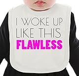 I Woke Up Like This Flawless Funny Slogan ネクタイを有する有機ビブ Medium