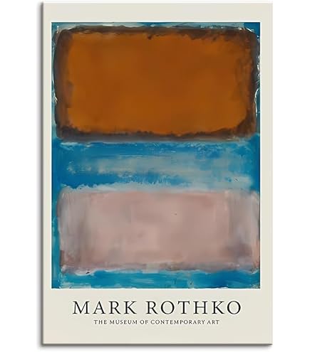 マーク・ロスコ、『無題』、希少画集画、状態良好、新品木製額・額装付 マーク・ロスコ、『無題』、希少画集画、状態良好、新品木製額