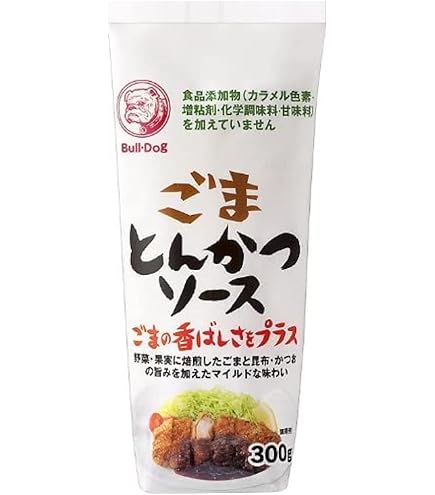 Amazon.co.jp: ブルドック ごまとんかつソース チューブ 300g×4本