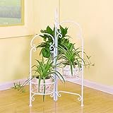 アイアンフラワーフレームフロアタイプ植木鉢ラックグリーン植栽園芸ヨーロッパスタイルの棚 ( 色 : #1 )