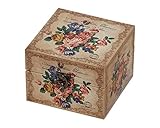 丸和貿易 ル・タンブル キャンバス トール ボックス L ミックスローズ 薔薇 可愛い お洒落 姫 花 プリンセス インテリア 収納 アンティーク 小物入れ