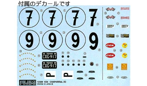 CHAPARRAL 2C 1966年製 1/24スケール LS 1/24 Chaparral 2C, by Scott Van Aken